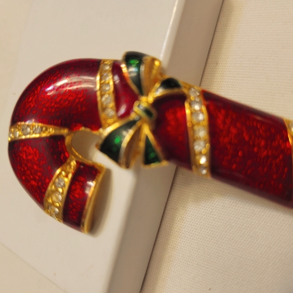 Vintage Candy Cane Brooch - Picture 2 of 7
